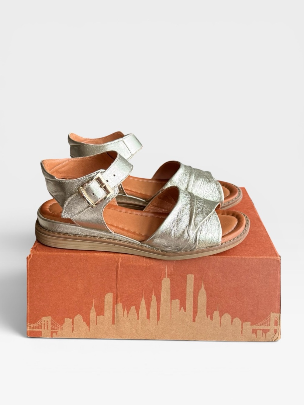 Miz Mooz Haley Metallic Sandals
